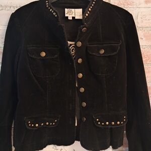 IVY JANE BLACK EMBROIDERED JACKET